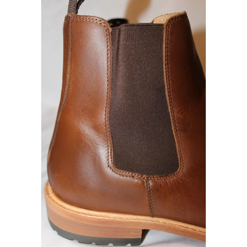 Nisolo Men's Brown Marco Everyday Chelsea‎ Leather Boots $268 NEW